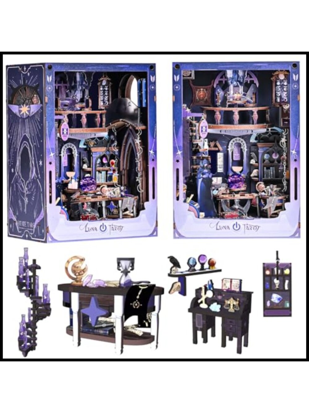 DIY Floral Reverie Book Nook Kit Miniature House 3D Wooden Puzzle